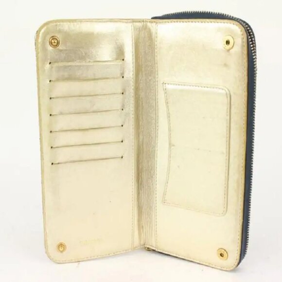 ❌SOLD❌ Authentic Chanel Denim CC Zip Around Zippy Continental Wallet - Picture 9 of 17